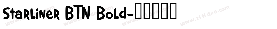 Starliner BTN Bold字体转换
